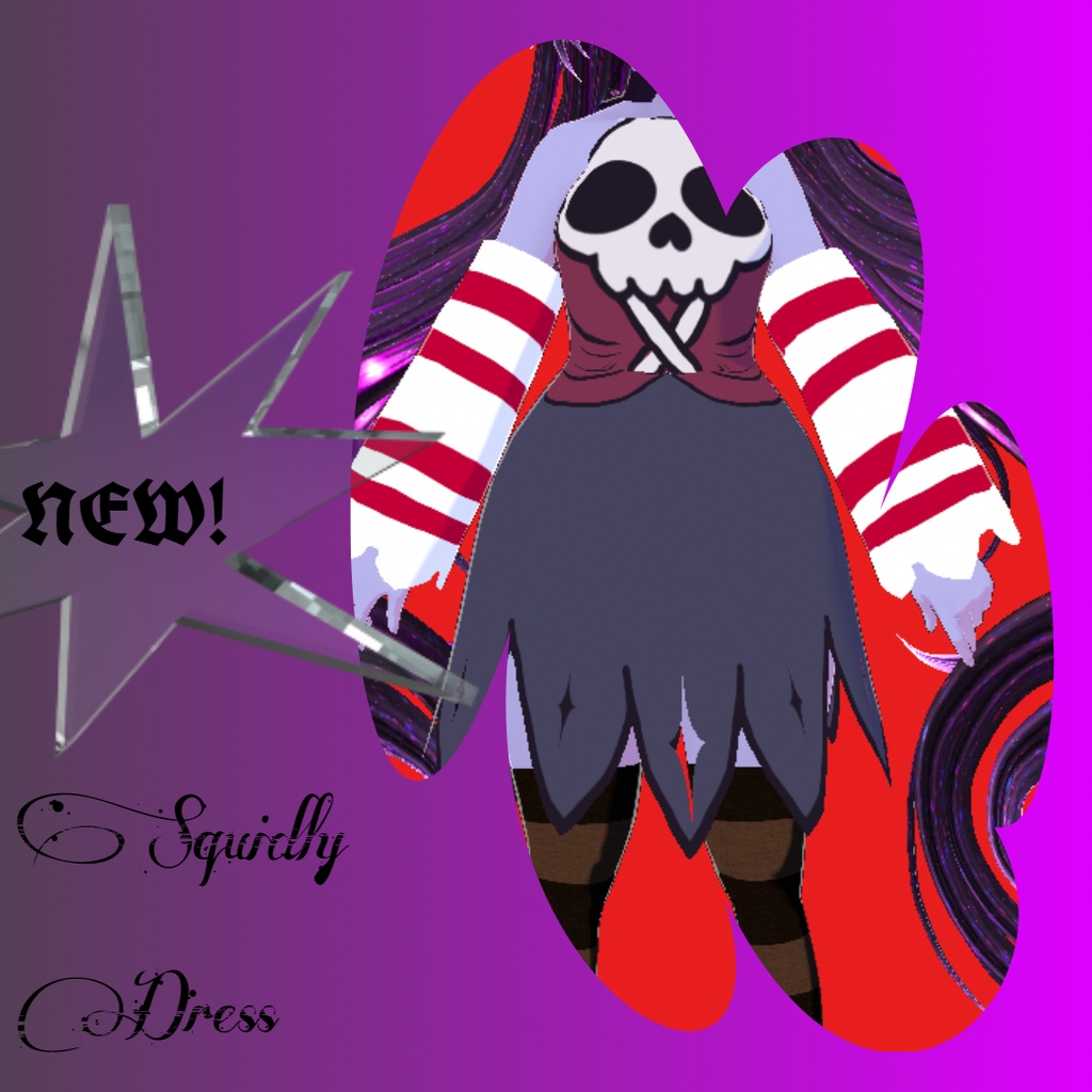 Squigly Short Dress (vroid)