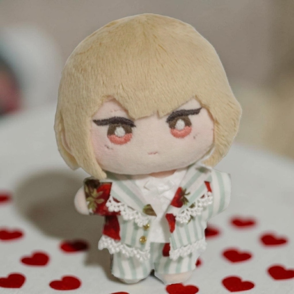 10cmぬい服 ストロベリーティータイムジャケット+リボンシャツセット