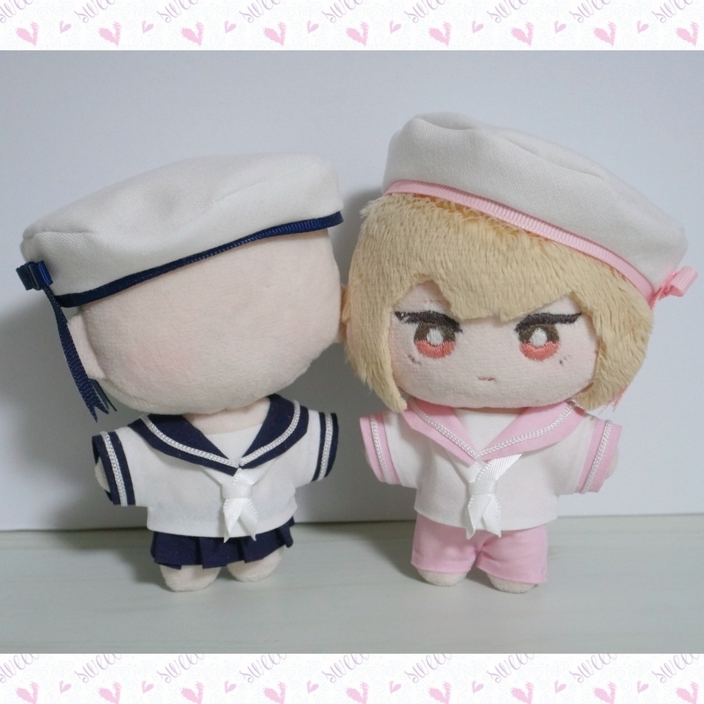10cmぬい服 マリンセーラーコーデ