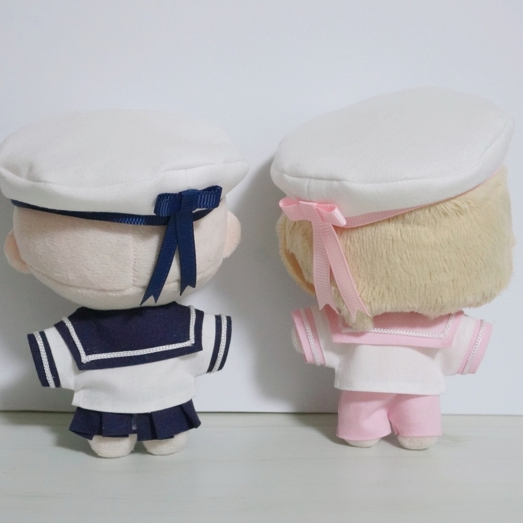 10cmぬい服 マリンセーラーコーデ