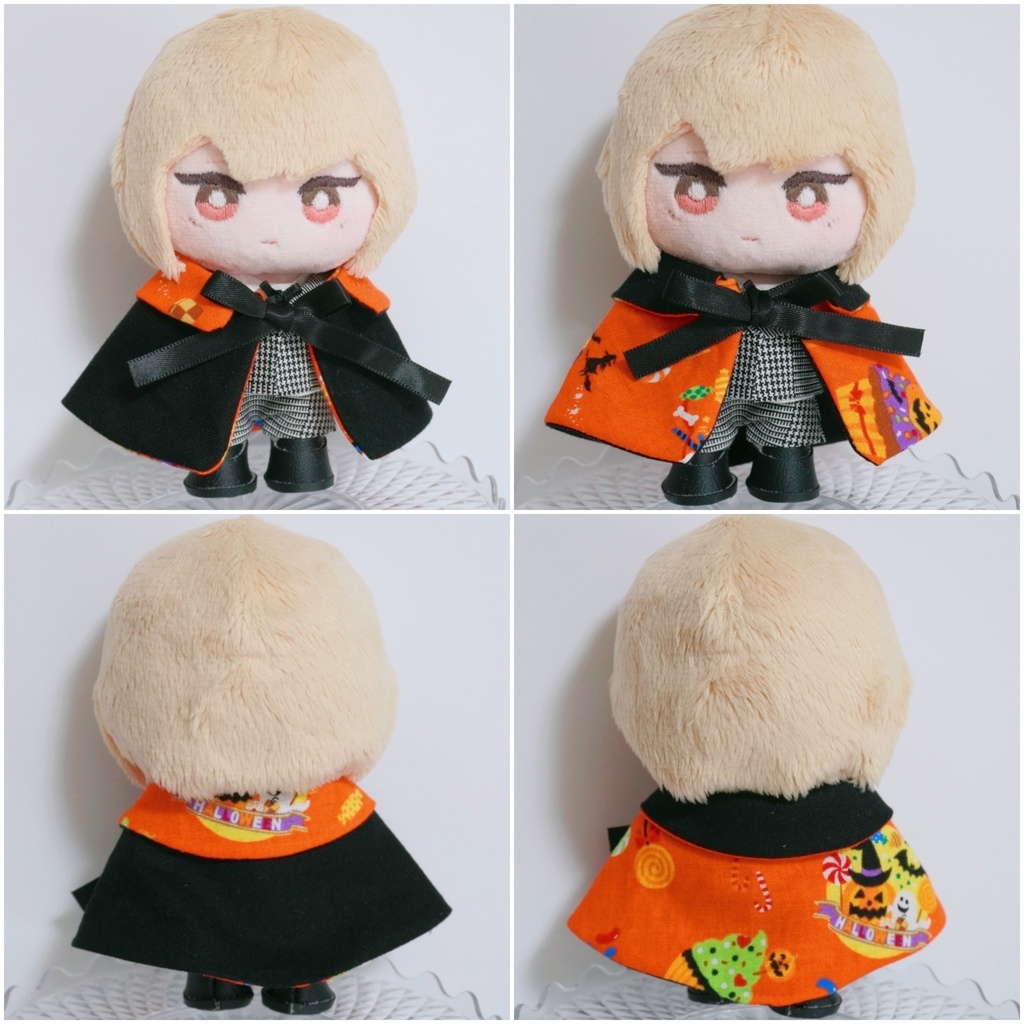10cm~15cmぬい服ハロウィン2wayケープ