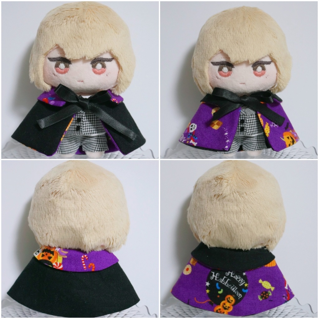 10cm~15cmぬい服ハロウィン2wayケープ