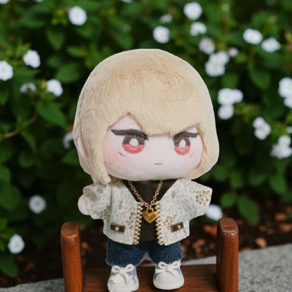 10cmぬい服 ジップジャケット+ハートチャームインナーセット