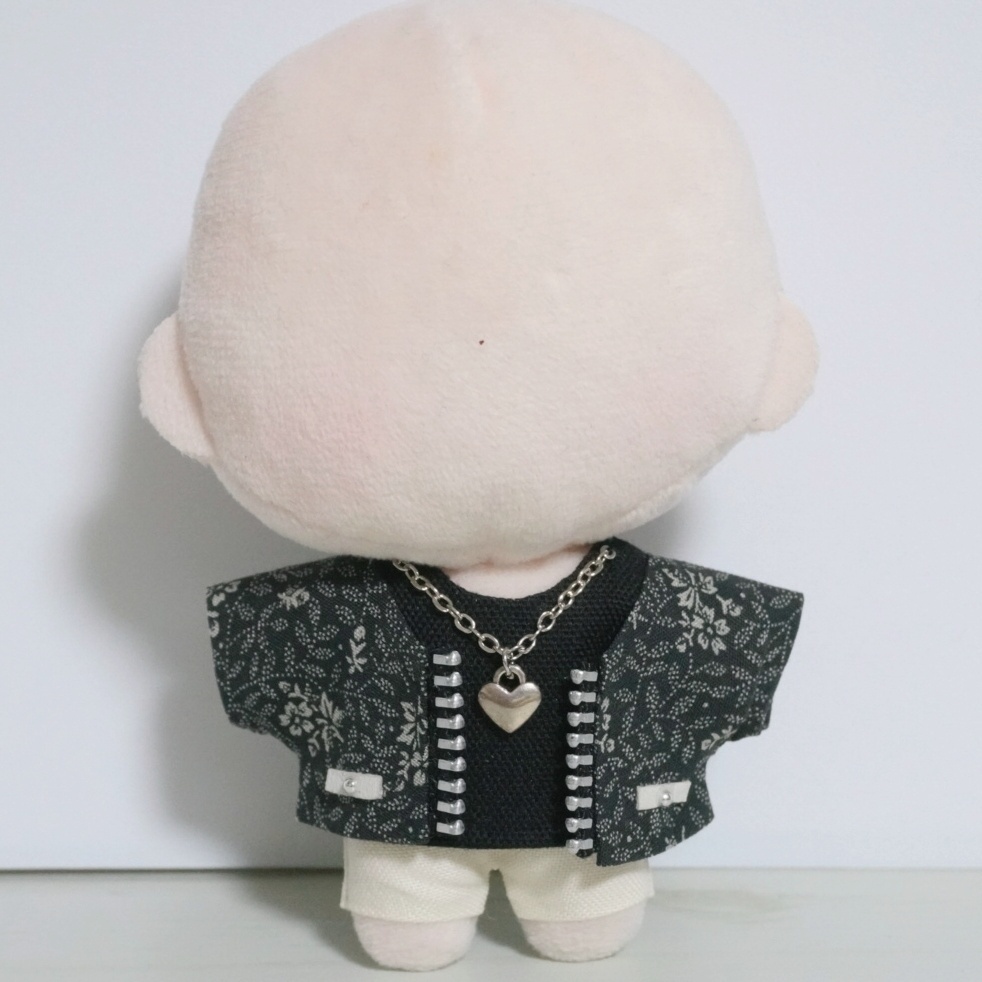 10cmぬい服 ジップジャケット+ハートチャームインナーセット