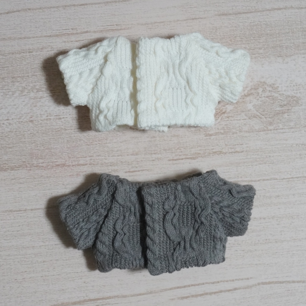 10cmぬい服 アラン編み風ニットトップス