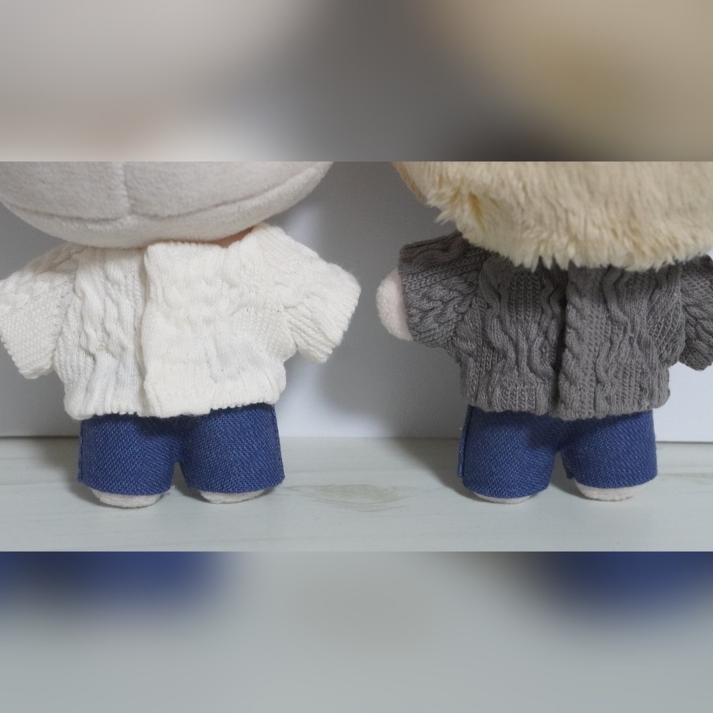 10cmぬい服 アラン編み風ニットトップス