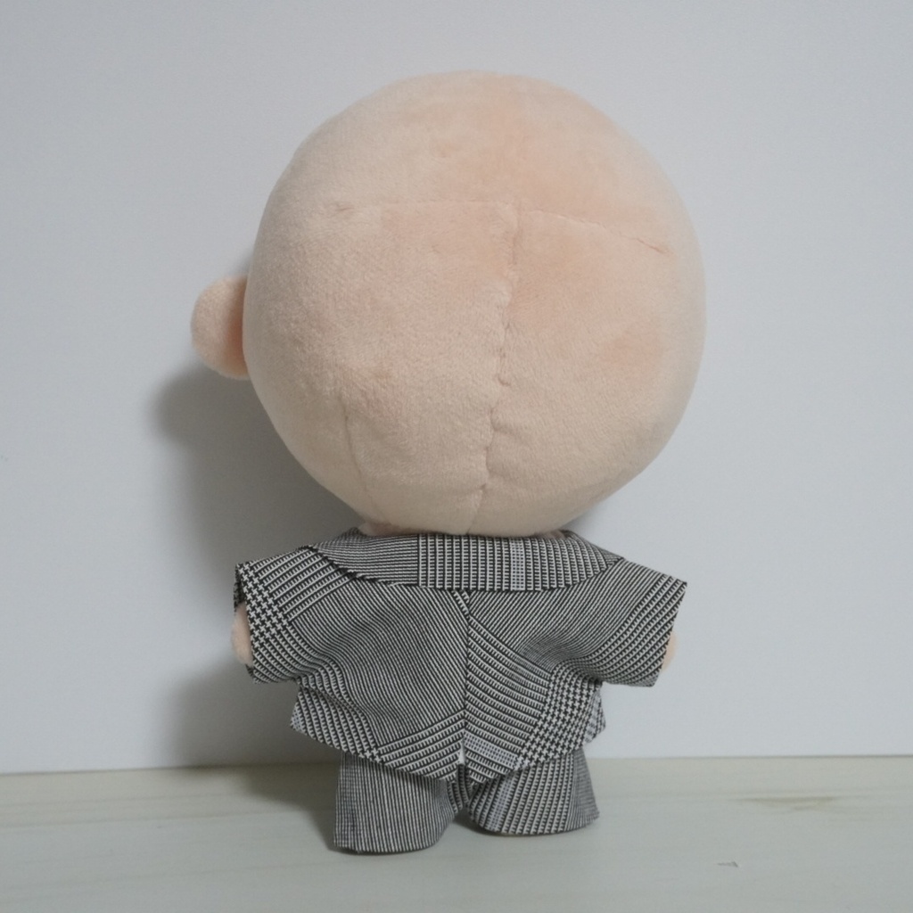 15cmぬい服 グレンチェックスーツ+リボンシャツ(パンツ追加選択)