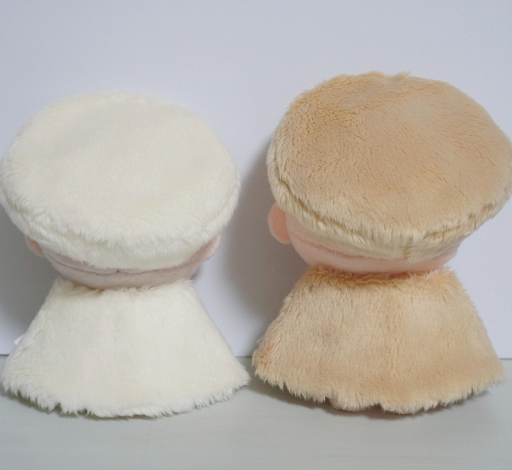 10cm〜12cmぬい服【冬限定】ふわふわ冬日和ケープ+ベレー帽セット