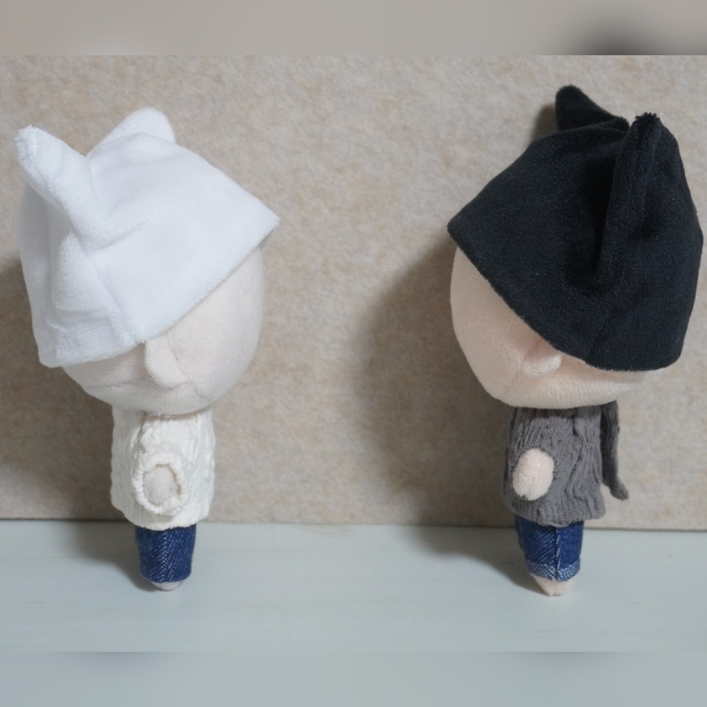 10cm〜ぬい服 ねこみみ風ニット帽