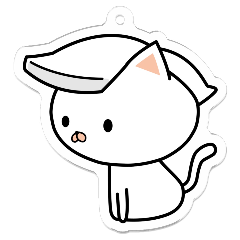 ねこまんまアクリルキーホルダー:いか