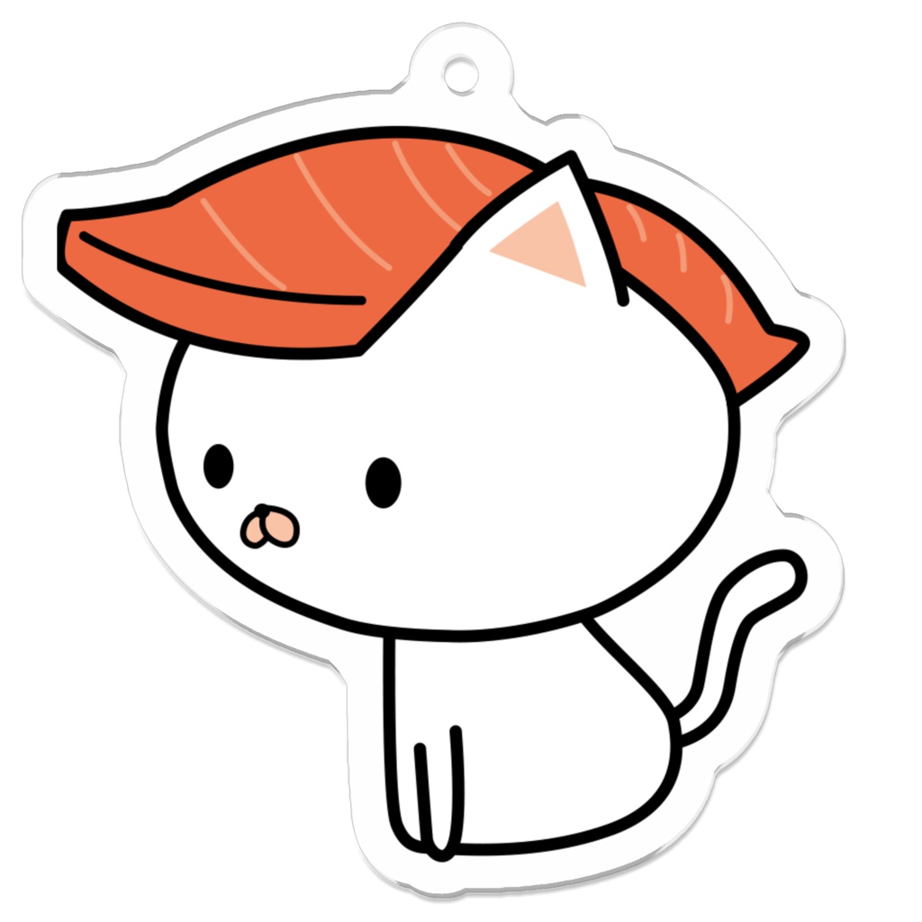 ねこまんまアクリルキーホルダー:まぐろ