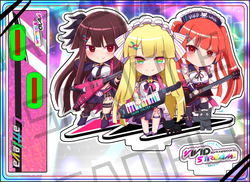 【C104】VIVID STREAM フレーム付きアクリルディスプレイ