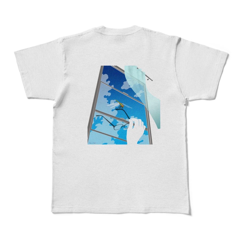 とんぼとメガネ カラーアッシュ(白に近い薄いグレー)S~XL