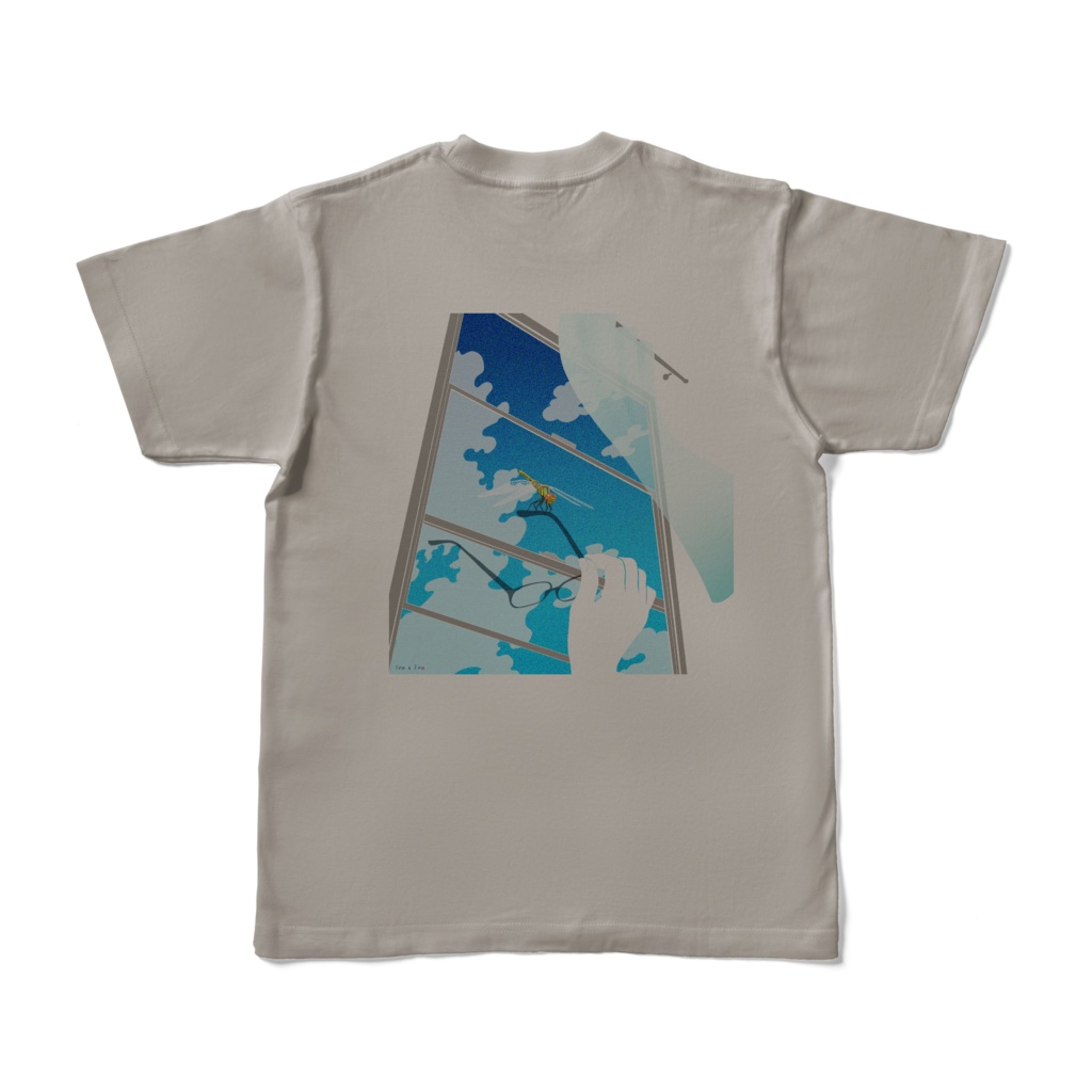 とんぼとメガネ Tシャツ カラーグレー S~XL