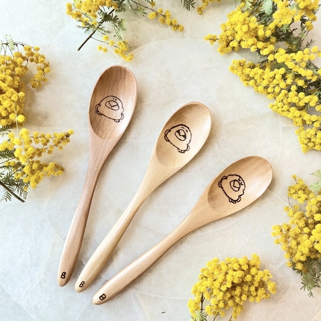 木製ブン太くんスプーン（にこにこ）