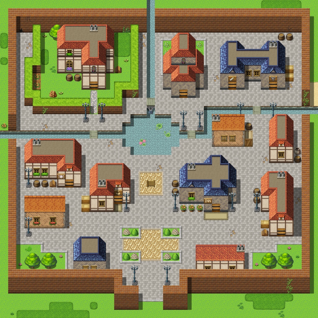 【MV/MZ】✰オヤジ狩りのマップ素材集✰