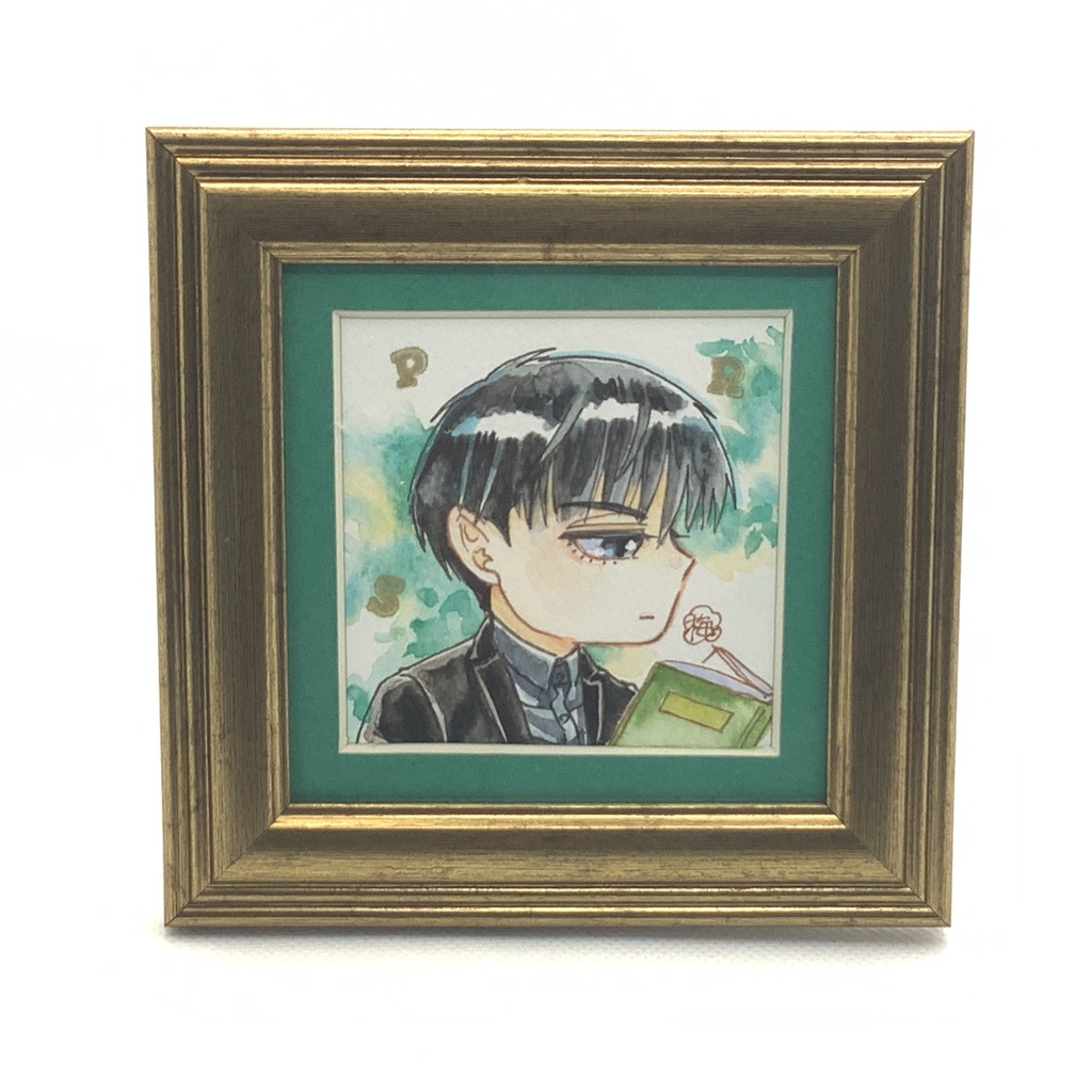GHキャラクターミニ水彩額/渋谷一也(ナル)A