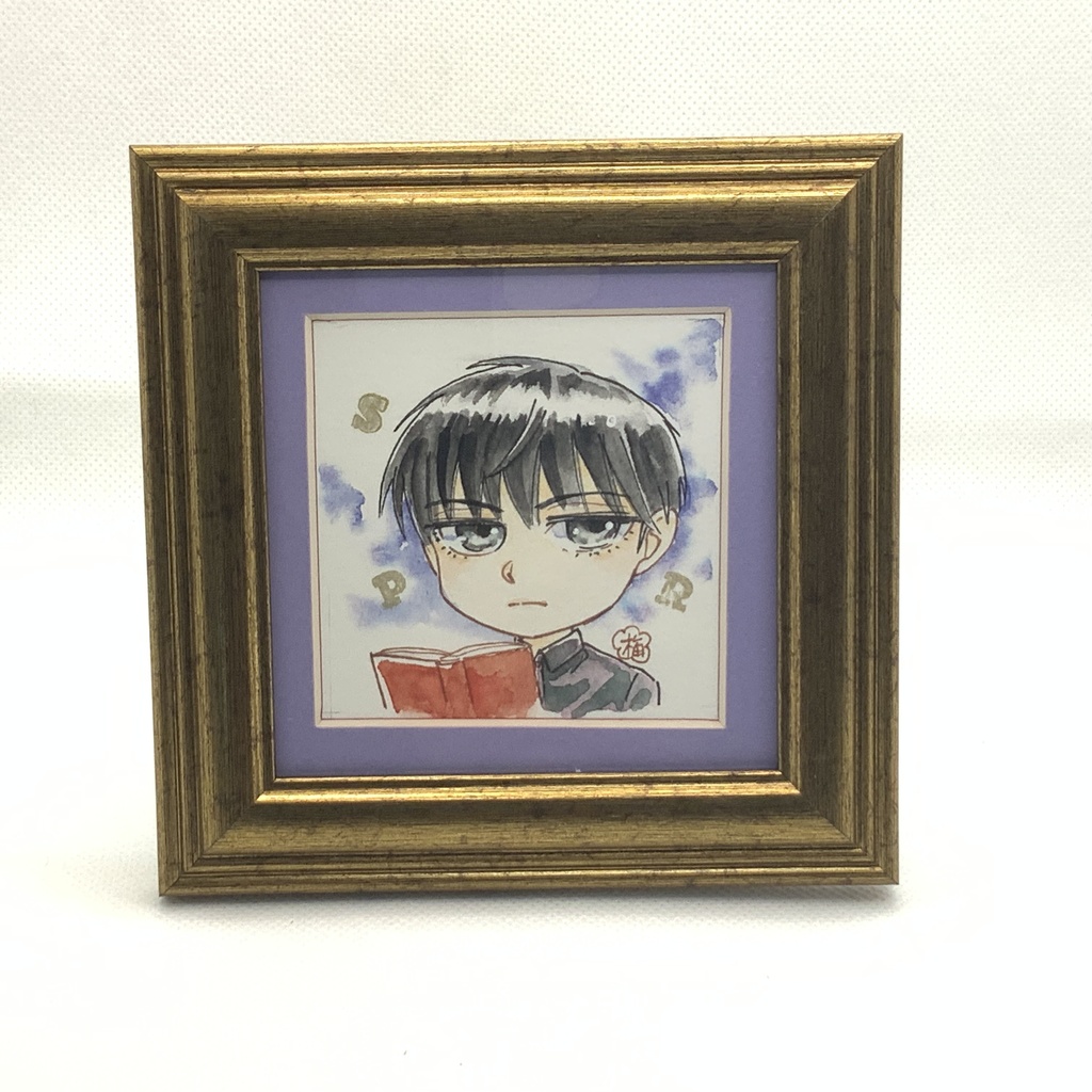 GHキャラクターミニ水彩額/渋谷一也(ナル)B