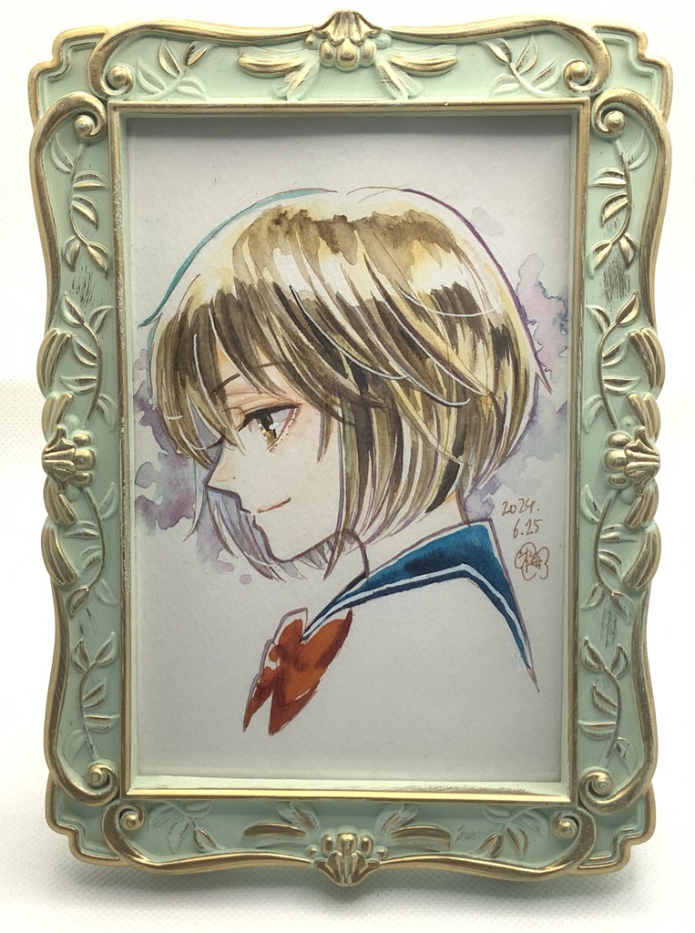 GHキャラクター水彩額(ポストカードサイズ)/谷山麻衣