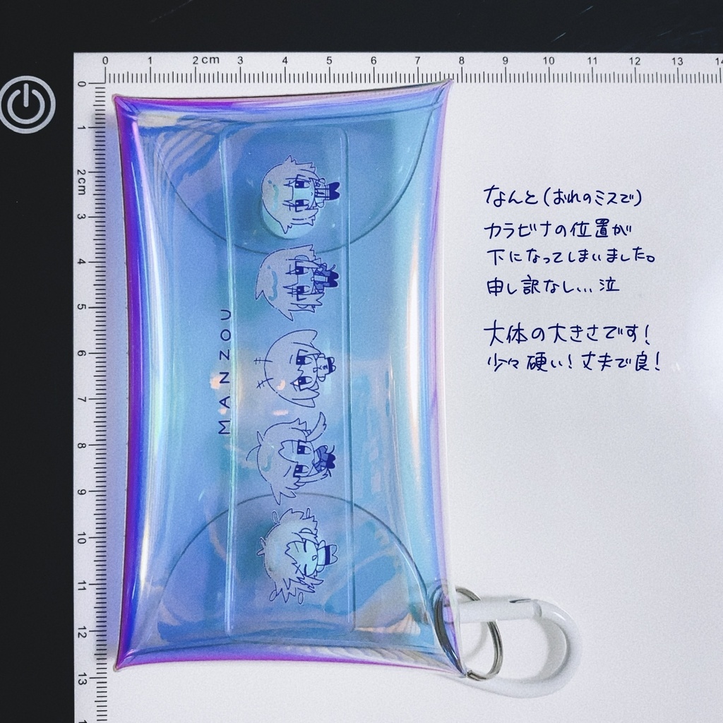 MANZOU オーロラクリアマルチケース