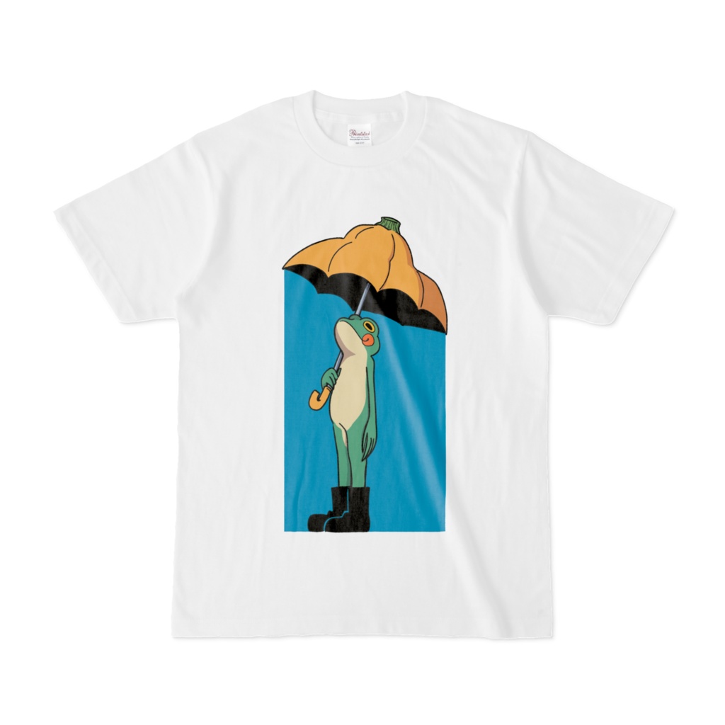雨待つカエルTシャツ