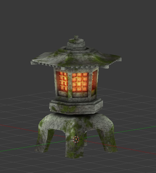石灯籠　３Dモデル