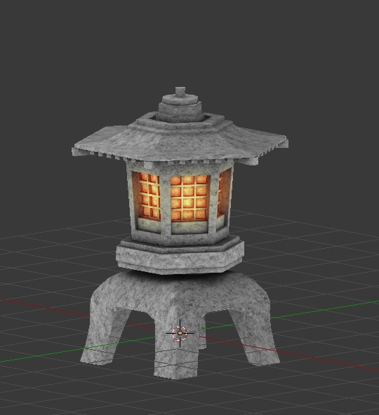 石灯籠 3Dモデル