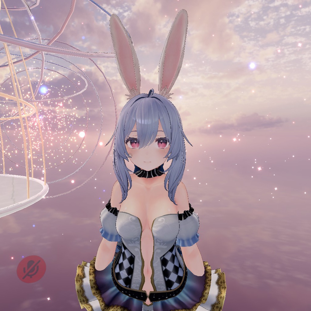 【3Dモデル】うさみみとまんまる尻尾【VRChat想定】