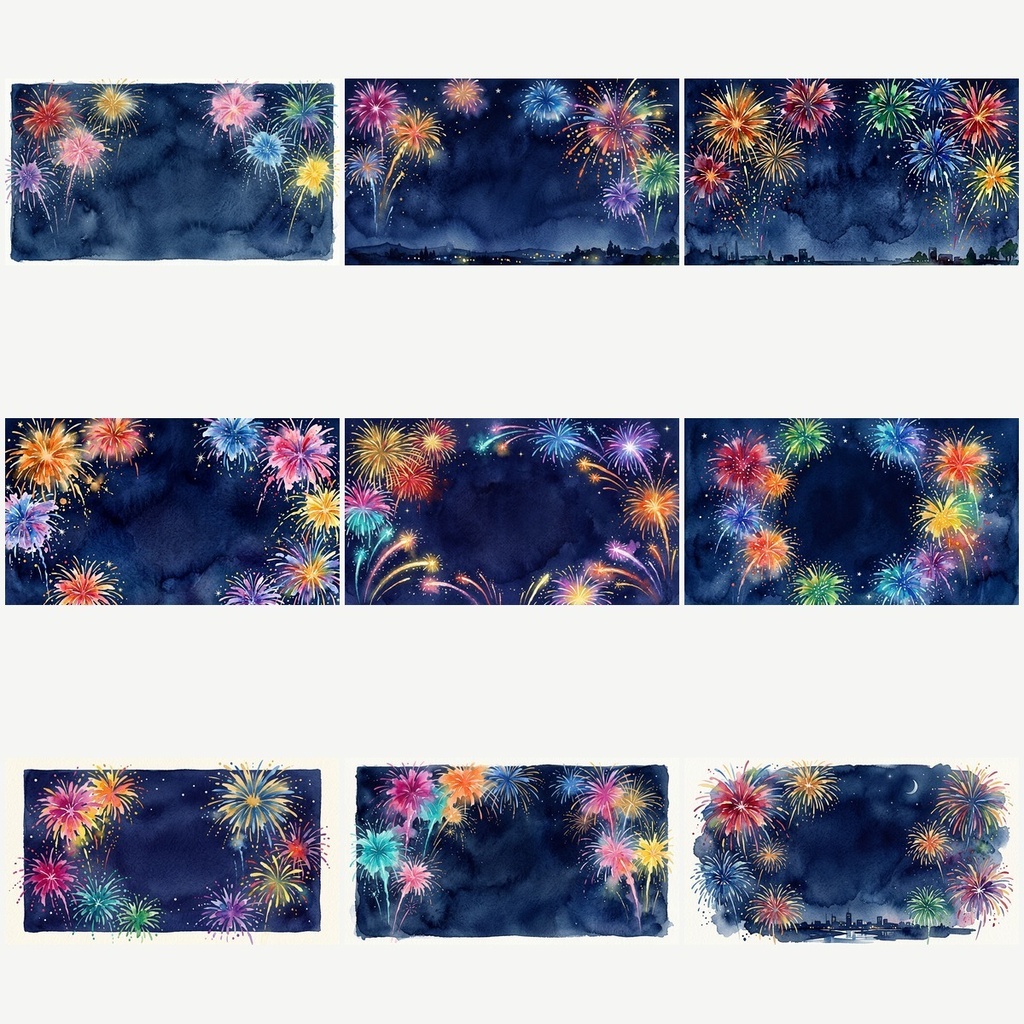 【夏素材63枚】AI生成 夏の背景素材集 / Summer Background Set|チラシ・SNS・同人誌に