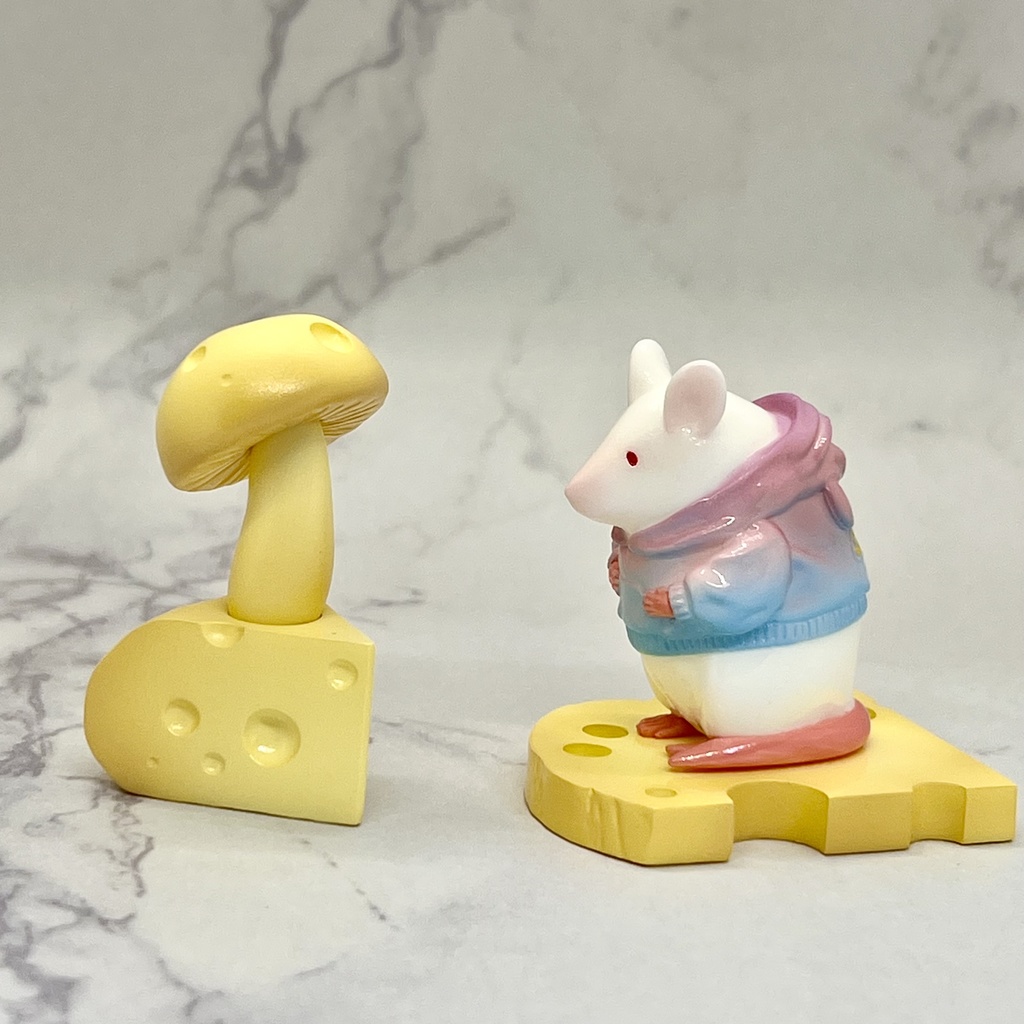 ねずみさんとチーズキノコのフィギュアセット