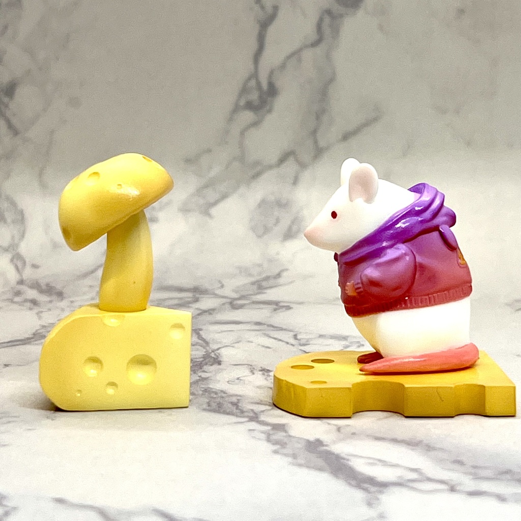 ねずみさんとチーズキノコのフィギュアセット