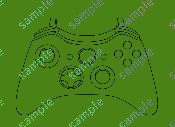 無料Xboxコントローラー素材(あとマウスも)