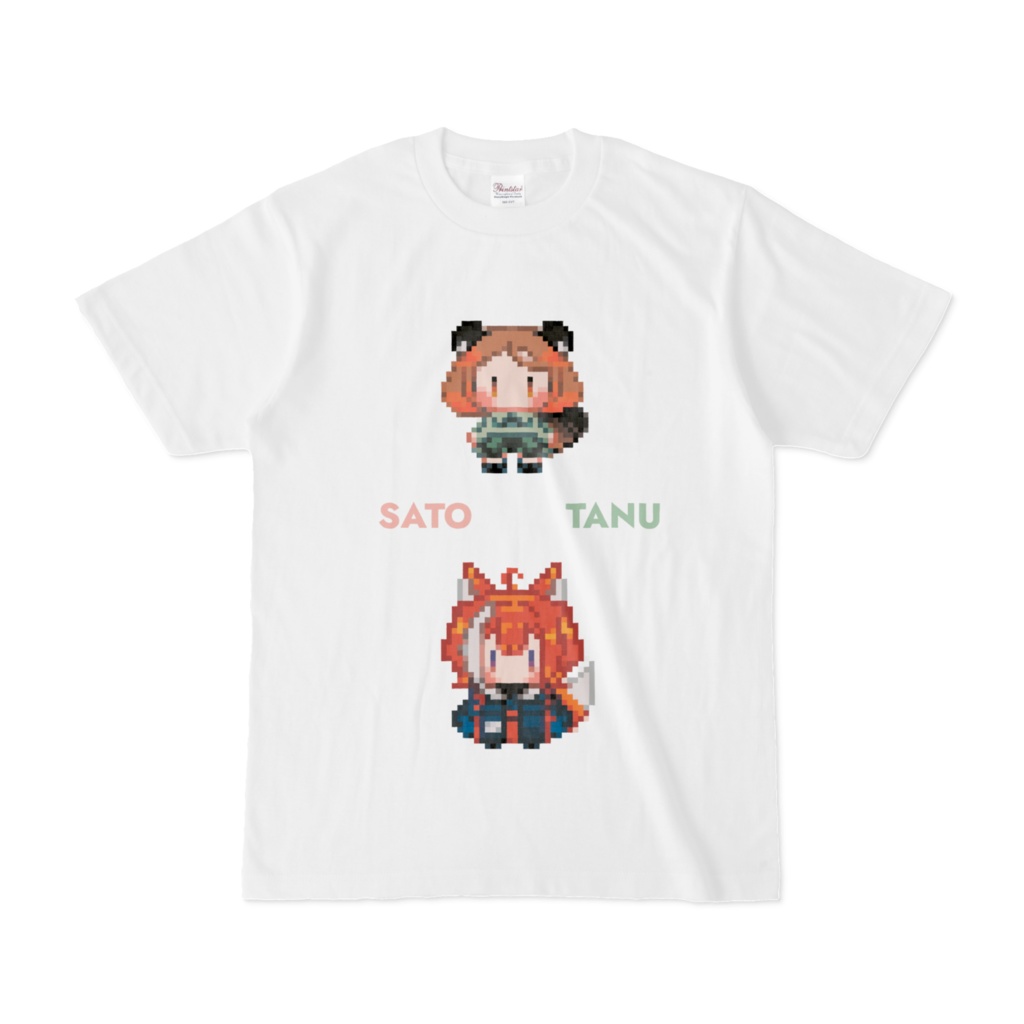 サトたぬドット絵Tシャツ