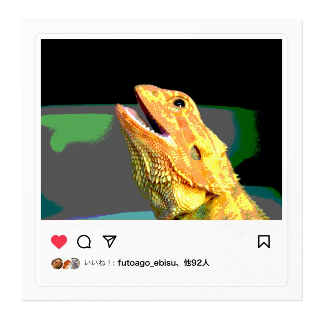 フトアゴステッカーvol.3 〜すざく〜