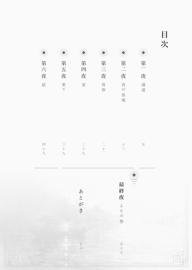 【あんしんBOOTHパック】夜祭-六夜-(さにイベ「夜祭」短編小説)
