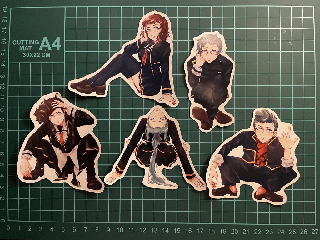 月英学園フレークシールセット Ver.風紀委員