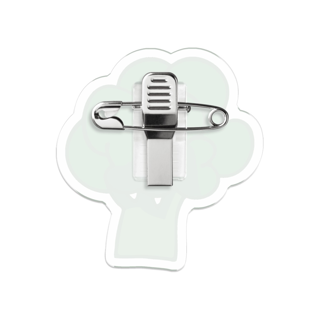 ブロッコリーのアクリルバッジ