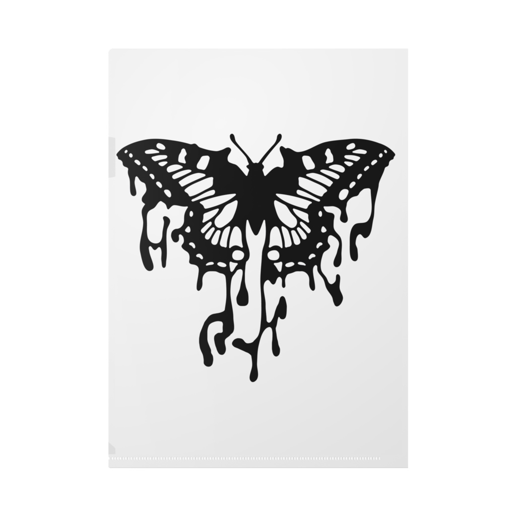 黒きアゲハのクリアファイル