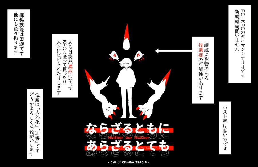 【CoCタイマンシナリオ】「ならざるともにあらざるとても」 SPLL:E108437