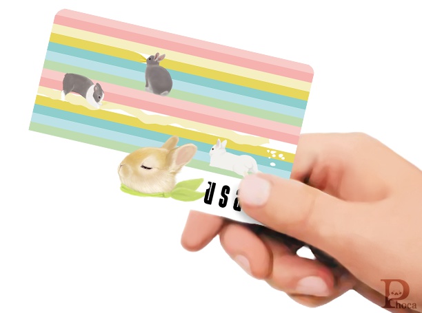 ICカードステッカー うさこ