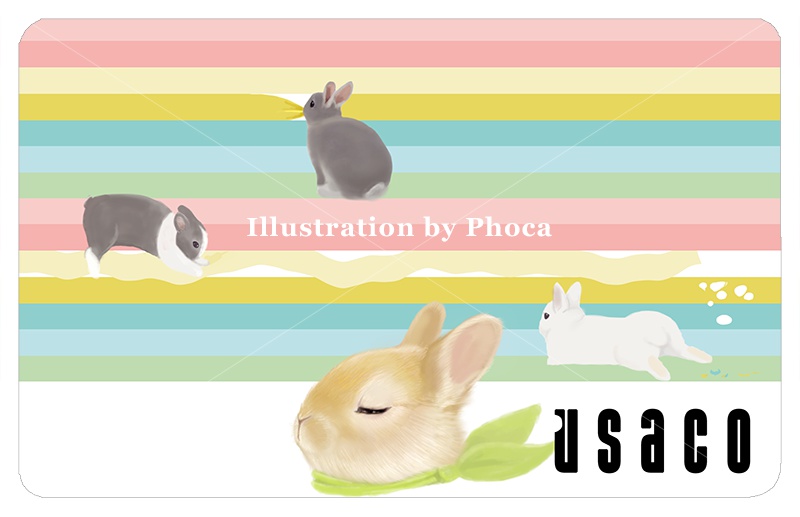 ICカードステッカー うさこ