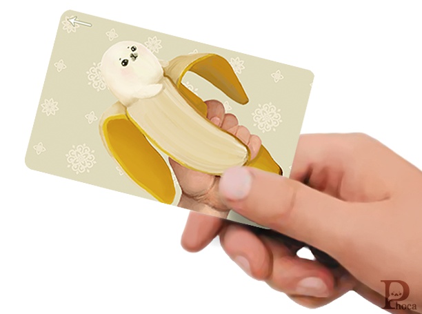 ICカードステッカー バナざらし