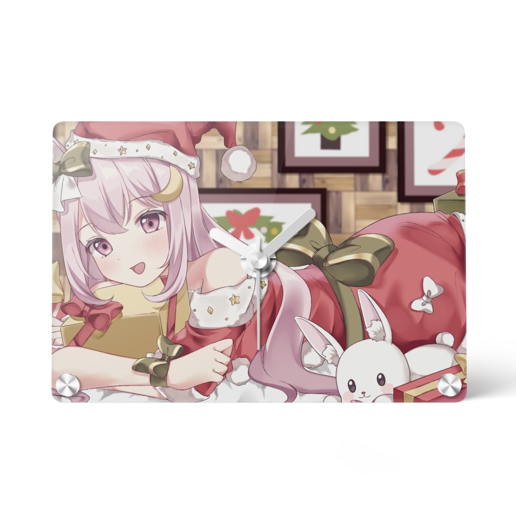 サンタなえまるの置き時計