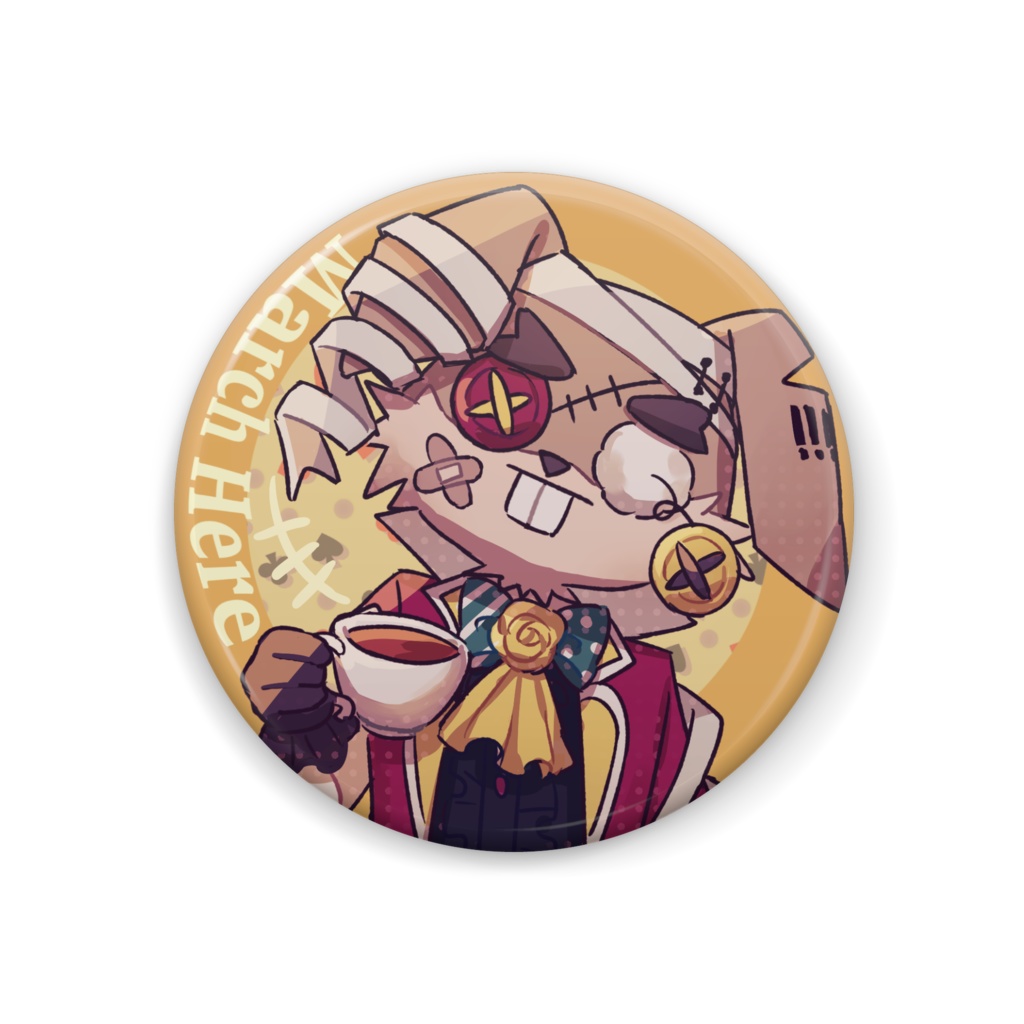 三月ウサギ【缶バッジ】