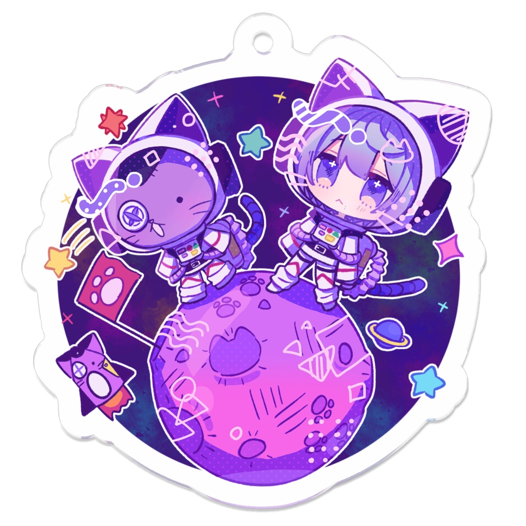 ねこと宇宙旅行【アクキー】