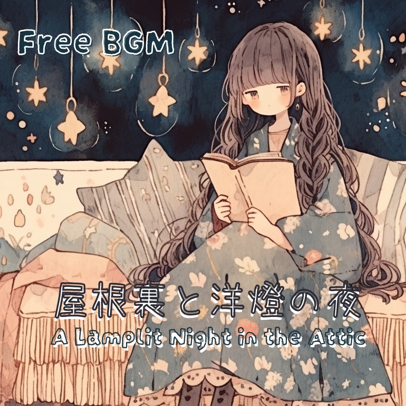 【フリーBGM】屋根裏と洋燈の夜～静かに安らぐピアノ曲～【作業用・睡眠用・読書用】