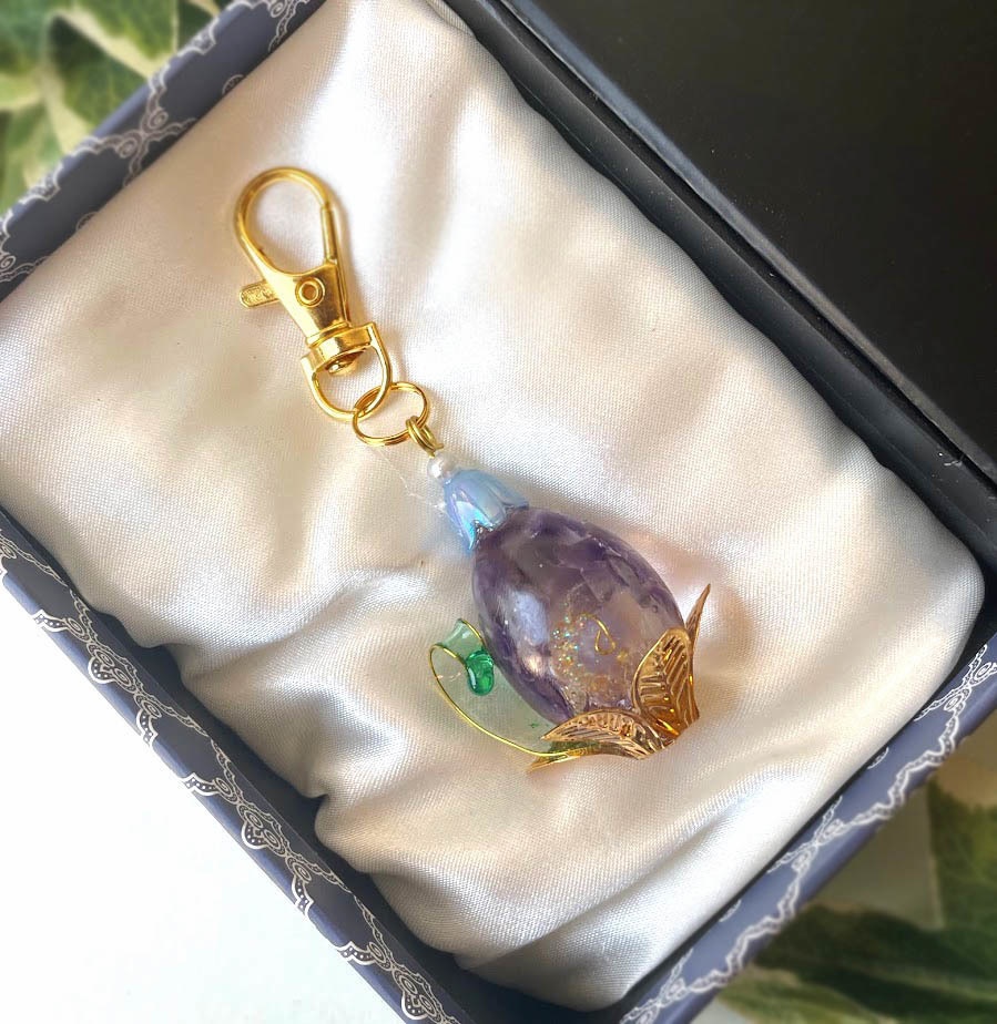 精霊の卵キーホルダー★紫