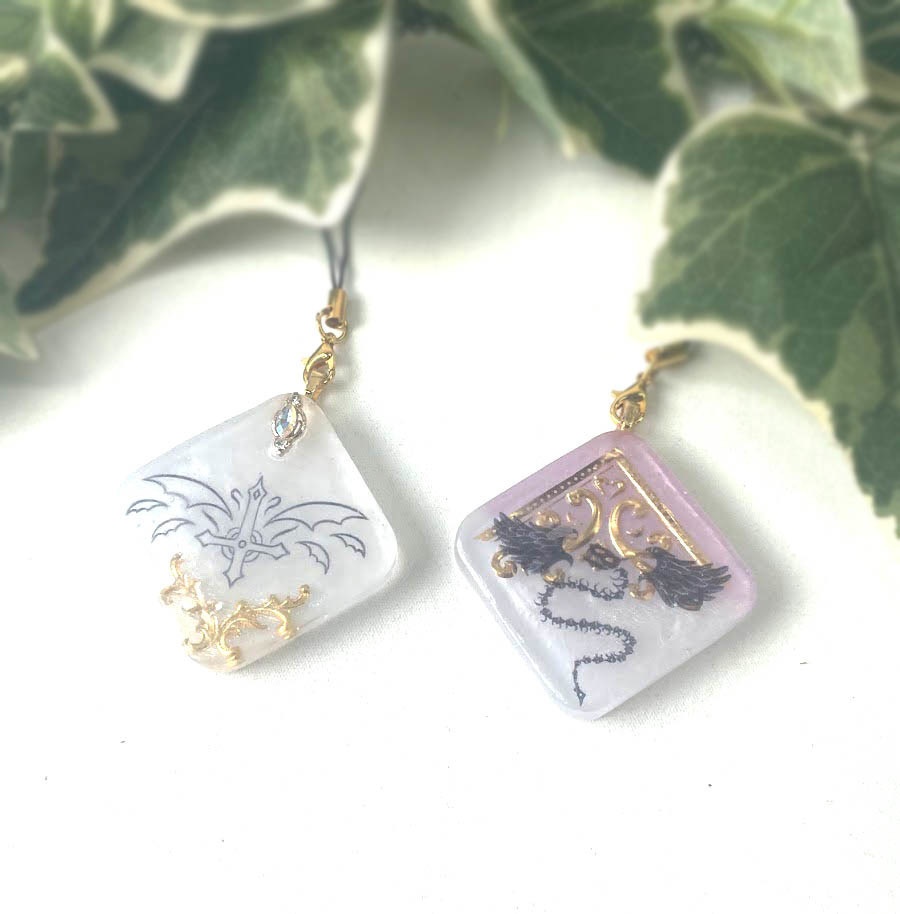 ★コラボ商品★Rons-shopオリジナルデザインのレジンスラップ★堕天