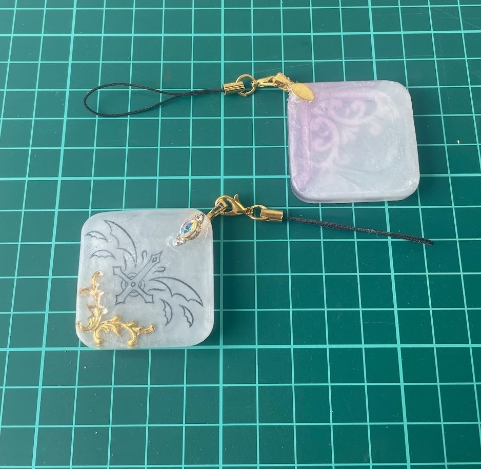 ★コラボ商品★Rons-shopオリジナルデザインのレジンスラップ★堕天