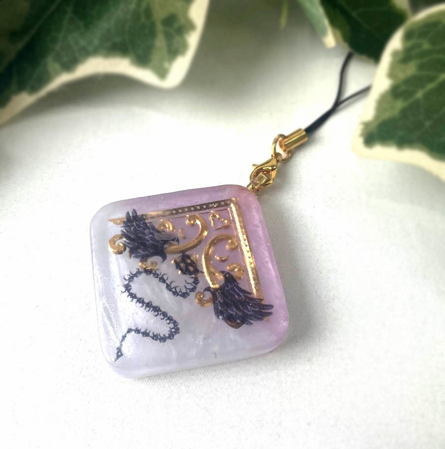 ★コラボ商品★Rons-shopオリジナルデザインのレジンスラップ★スカル竜